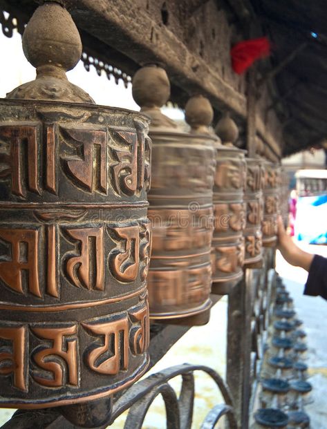 Flying City, Prayer Wheel, Realistic Watercolor, Koh Phangan, Prayer Box, Kathmandu Nepal, Rishikesh, Spinning Wheel, Wishing Well