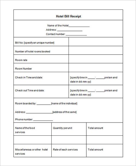 Hotel Bill Format In Word, Invoice Format In Excel, Invoice Sample, Invoice Format, Bill Template, Invoice Template Word, Cash Flow Statement, Receipt Template, Word Free