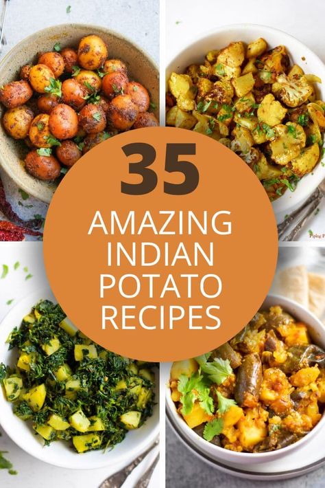 Potato Curry Indian, Vegetarian Recipes Indian, Indian Potato Recipes, Tasty Potato Recipes, Crispy Snacks, Curry Indian, Indian Vegetarian Recipes, Potato Appetizers, Meat Free Recipes