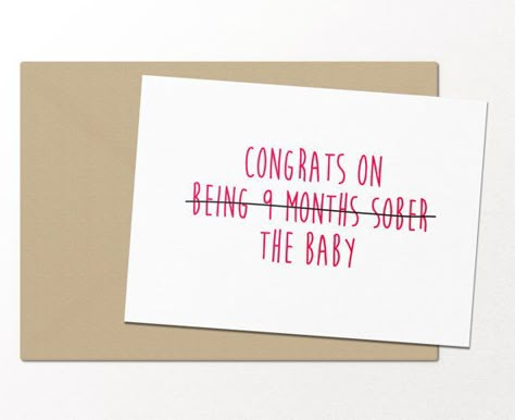 Cards For New Parents, Greetings Cards Ideas, Newborn Cards, Baby Shower Card Sayings, Funny Baby Card, Baby Shower Wording, Baby Announcement Cards, Congratulations Cards, Shower Cards