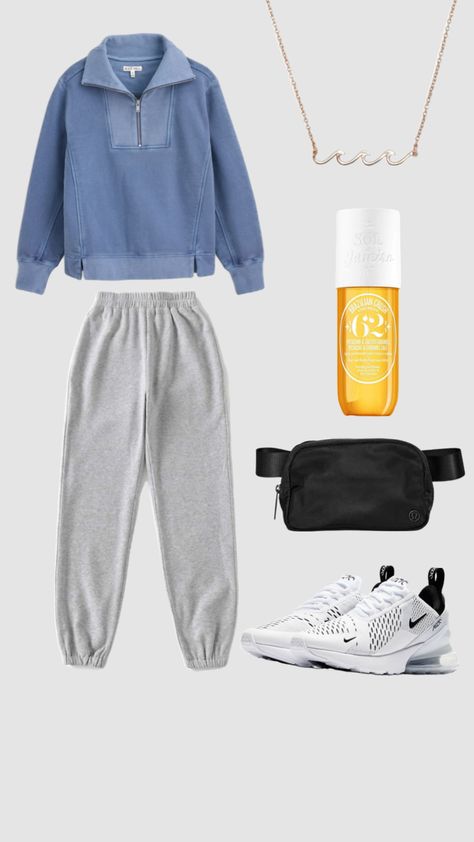 Outfits With Air Max 270, Air Max 270 Outfit Ideas, Nike Air Max 270 Outfit Ideas, Air Max 270 Outfit, Comfy Outfits Winter, Winter Outfits For Girls, Lulu Lemon, Trendy Fits, Lazy Outfits