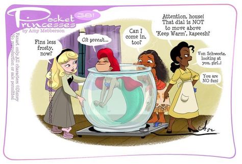 New Pocket Princess, Amy Mebberson, Pocket Princess Comics, Disney Princess Comics, Princess Stuff, Disney Comics, Pocket Princess, Disney Princess Cartoons, Pocket Princesses