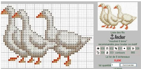 geese Tiny Cross Stitch, Cross Stitch Kitchen, Baby Sweater Knitting Pattern, Animal Cross Stitch Patterns, Cross Stitch Books, Cross Stitch Bird, Mini Cross Stitch, Creative Things, Cross Stitch Animals