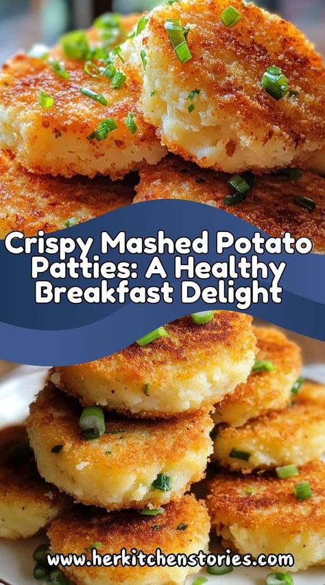 Fuel up with Mashed Potato Patties—your new favorite breakfast staple! Using Mashed Potatoes, Mashed Potato Patties, Potato Patties, Breakfast Sweets, Breakfast Potatoes, A Healthy Breakfast, Mashed Potato, Healthy Breakfast Recipes, Recipe Using