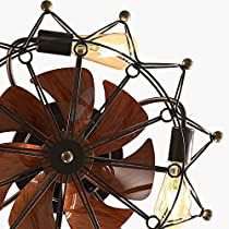 Check this out! Caged Ceiling Fan With Light, Pitched Ceiling, Caged Ceiling Fan, Ceiling Fan With Lights, Farmhouse Ceiling Fan, Industrial Ceiling Fan, Flush Mount Ceiling Fan, Fan Picture, Fan Accessories