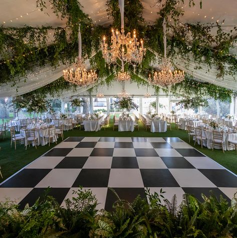 Black And White Dance Floor, Black And White Dance, Floor Chairs, White Dance Floor, Woodbine Mansion, Dance Floor Rental, Wedding Dance Floor, White Dance, Mansion Wedding Venues