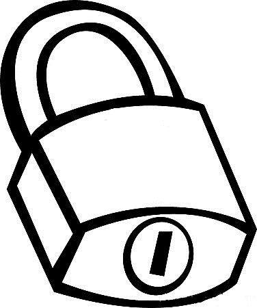 Under Lock & Key-Lock without Text Lock Sketch, Lock Drawing, Key Drawings, Black And White Clipart, Under Lock And Key, Gate Locks, Clipart Black And White, Key Lock, Black N White