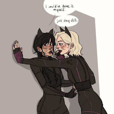 Wednesday X Enid Fanart Spicy, Wenclair Fan Art Spicy Heat, Wenclair Fan Art Spicy, Wlw Art Spicy, Fan Art Spicy, Wenclair Fan Art, Goth Dancing, Wednesday Art, Wlw Ships