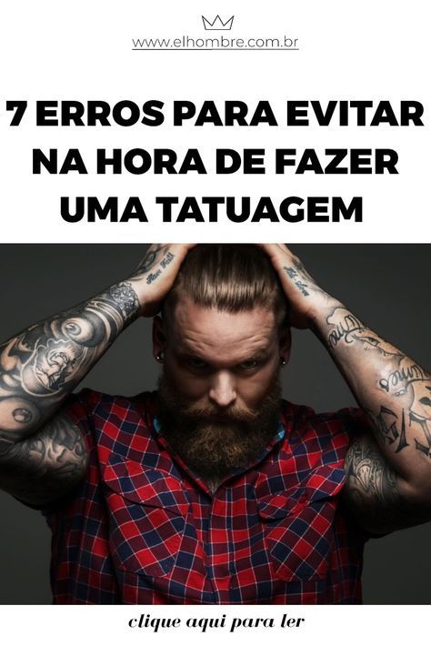 tatuagem para homens, tatuagens para homens, o que evitar na tatuagem, como não errar na tatuagem, tattoo para homens, escolha do tatuador, escolha do estúdio, tatuagens da moda, trabalho e tatuagem, profissões e tatuagem Tatuagem Masculina Pequena, Cool Tattoos For Guys, Beard Tattoo, Best Friend Tattoos, Desenho Tattoo, Best Tattoo Designs, Friend Tattoos, Arm Tattoos For Guys, Symbolic Tattoos