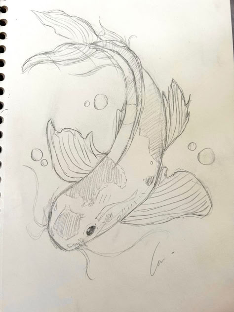 Fish Sketch, Skeleton Drawings, Math Notebook, Seni Dan Kraf, Fish Drawings, Art Tools Drawing, Spine Tattoos, Easy Drawings Sketches, Art Tattoos