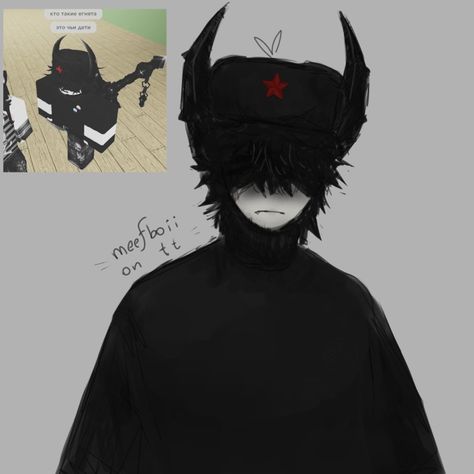 Roblox Art, A Drawing, Black, Art