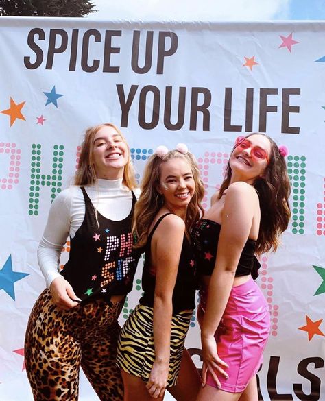 Sorority Party Themes, Spice Girls 90s, Sorority Recruitment Themes, Early 2000s Party, Tacky Wedding, Sorority Themes, Recruitment Themes, Custom Order Form, Recruitment Ideas