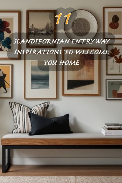 I love how these Scandinavian entryway designs bring a warm and inviting atmosphere to any home. From the cozy seating area to the beautifully curated wall art, each element blends functionality with aesthetic appeal. These inspirations help create a space that welcomes you and your guests right at the front door, showcasing simplicity and style. Narrow Bench Entryway, Entryway Seating Ideas, Entryway Couch, Scandinavian Entryway, Regency Bedroom, Hollywood Regency Bedroom, Entryway Designs, Entryway Design Ideas, Cozy Seating Area