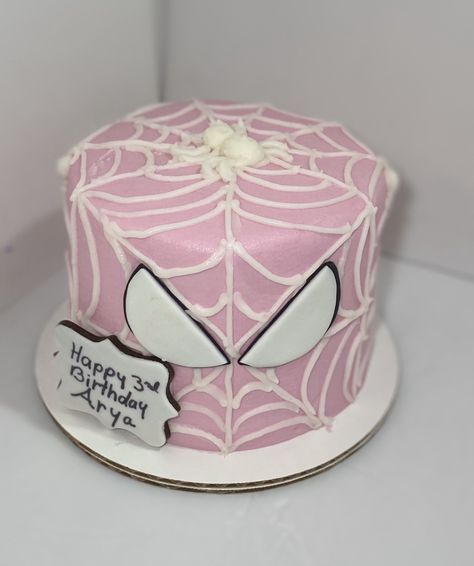 Pink Spider Man Cake, Spider Man Sweet 16, Pink Spiderman Cake, Birthday Cakes For 14th Birthday, Mini Cake Spiderman, February Birthday Party Ideas, Spiderman Cake Ideas, Tort Hello Kitty, Hello Kitty Birthday Theme