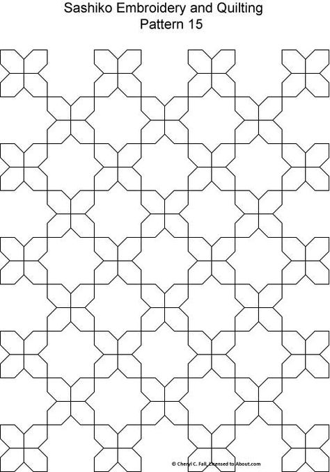 Free Sashiko Patterns Set 2 - Patterns for Sashiko Embroidery and Quilting Designs 9 through 16 Sashiko Pattern, Creeper Minecraft, Blackwork Embroidery, Sashiko Embroidery, Pola Sulam, Learn Embroidery, Japanese Embroidery, Embroidery Patterns Free, 자수 디자인