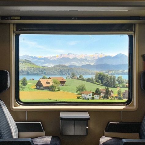 . on Twitter: "switzerland… " Rv Dinette, French Summer, Drawing Inspo, Train Car, Window View, Pretty Places, Travel Inspo, A Train, Travel Aesthetic