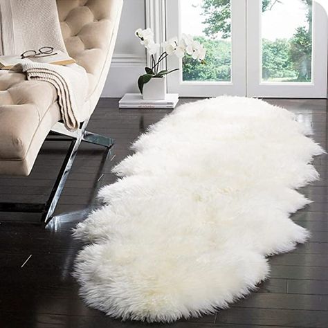 White Shag Rug, White Runners, Sheepskin Throw, Faux Fur Rug, Fur Rug, Sheep Skin, Solid Rugs, Sheepskin Rug, Accent Rugs