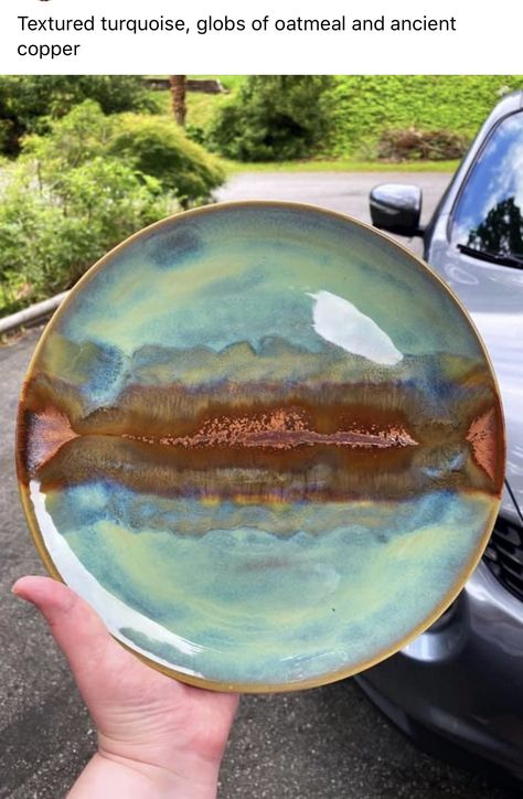 Peacock Glaze Combinations, Plate Glaze Ideas, Textured Turquoise, Coil Pottery, Pottery Lessons, Glaze Combinations, Glaze Combos, Glaze Ideas, Amaco Glazes