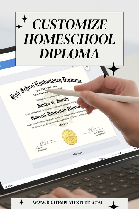 Introducing our Homeschool Printable Diploma Template – the perfect way to honor the educational journey of homeschool graduates with elegance and distinction! Great homeschool idea for a reward for your homeschool students! Homeschool Diploma Free Printable, Free High School Diploma, Homeschool Transcripts High Schools, Homeschool High School Transcripts, Homeschool Diploma, High School Diploma, Student Achievement, Custom Templates, High School Graduation