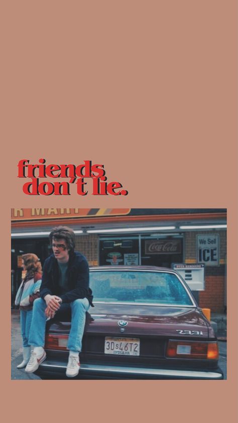 Lockscreen Quote, Friends Dont Lie, Quote Collage, Iphone Wallpaper Vsco, My Password, Aesthetic Lockscreen, Iconic Wallpaper, Vintage Poster Design, Stranger Things Art