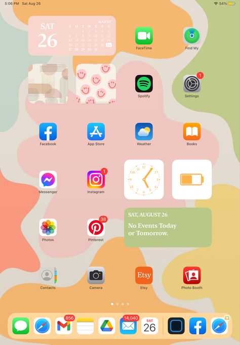 Ipad Esthetics, Home Screen, Ipad, Screen