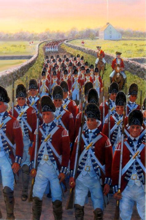 March of the British Grenadiers British Grenadiers, American Indian Wars, Revolution Art, American Military History, British Uniforms, British Armed Forces, Colonial America, American Independence, British Military