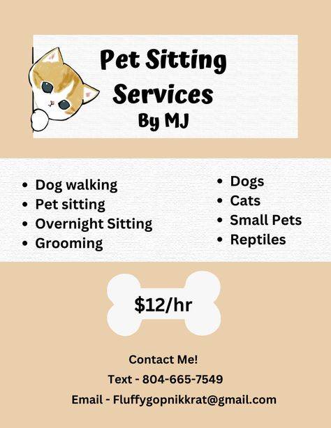 Dog Walking Flyer, Dog Daycare Business, Pet Care Business, Pet Sitting Business, Cat Hotel, Pet Sitting Services, Dog Business, Dream Business, Pet Sitting