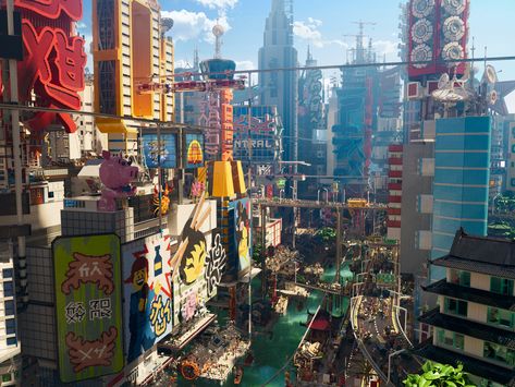 ArtStation - Ninjago city, Gaëlle Seguillon Lego Ninjago City, The Lego Ninjago Movie, Ninjago City, Scifi City, Ninjago Movie, Sci Fi City, Lego Ninjago Movie, Cyberpunk Aesthetic, Cyberpunk City