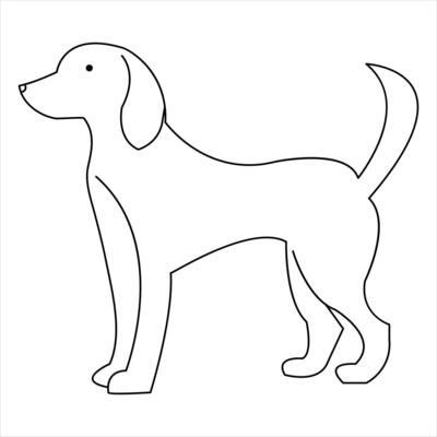 Dog Outline Vector Art, Icons, and Graphics for Free Download Dog Outline Drawing, Penny Crafts, Dog Line Drawing, Animal Outline, Dog Outline, Drawing Heads, Dog Icon, Single Line, Free Dogs