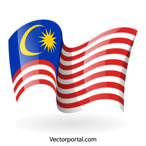 Malaysia flag vector clip art Flag Of Malaysia, Wavy Flag, Malaysia Flag, Flag Vector, Free Clip Art, Country Flags, Vector Free, Flag, Clip Art