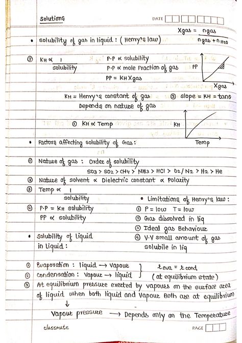 Solutions - Chemistry Short Notes 📚 Solution Chemistry Notes, Solutions Chemistry Notes, Solubility Chemistry, Colligative Properties, Solutions Chemistry, Chemistry Short Notes, Chemistry Formulas, Chem Notes, Chemistry Solutions