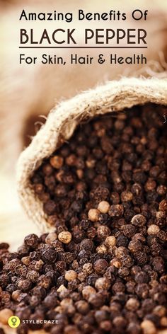 Black Pepper is one of the most common spices used in different cuisines around the world. Black pepper aids digestion and also helps in relieving cough and common cold. Let us delve deeper into the benefits of black pepper for the human body. Benefits Of Black Pepper, Pepper Benefits, Black Pepper Essential Oil, Black Pepper Oil, Cooking Dried Beans, Skin Natural Remedies, Natural Health Care, Natural Cold Remedies, Preventative Health