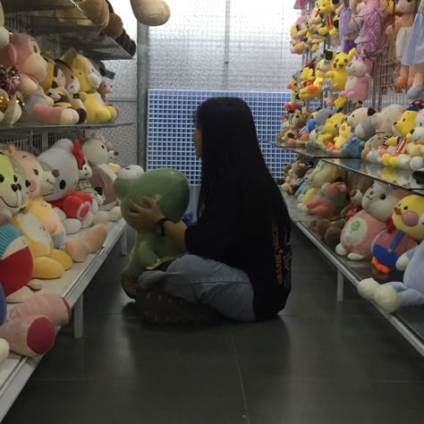 Stuffed Animals, A Woman, Animals