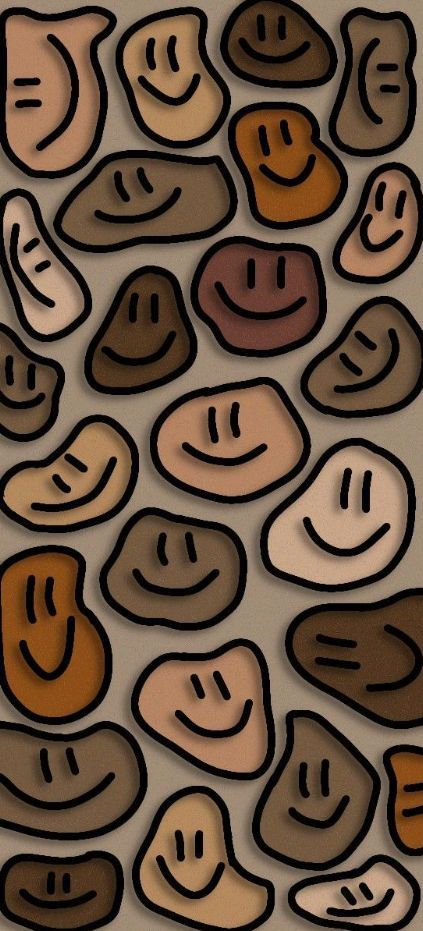 Fond Ecran Iphone With Wallpaper Brown Smiles In 2022 Simple Phone Wallpapers, Simple Iphone Wallpaper, Cute Simple Wallpapers Brown Aesthetic Wallpaper, Brown Aesthetic, Aesthetic Wallpaper, I Hope, Iphone, Yellow, Red, Black