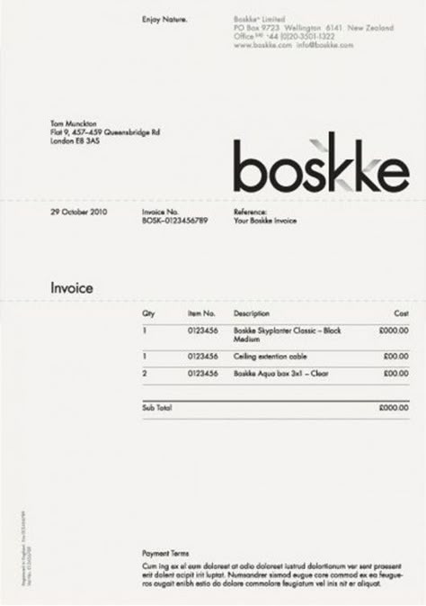 Invoice Design: 50 Examples To Inspire You Invoice Layout, Cv Inspiration, Bibliotheque Design, Document Design, Invoice Design, Graphisches Design, 타이포그래피 포스터 디자인, Documents Design, 카드 디자인