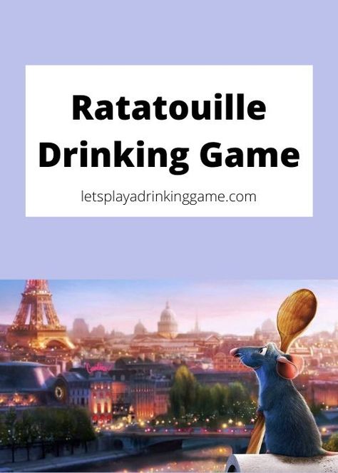 Who knew a movie about a cartoon rat could be so heartwarming? Or make you so hungry?  As Remy and Linguini take you on a hilarious culinary tour of France, grab some wine and enjoy this Ratatouille drinking game! Movie Drinking Games Netflix Hilarious, Drinking Games Movie, Drinking Game Movie, White Chicks Movie, Drinking Games For 2, Ratatouille Movie, Shrek Movie, Movie Drinking Games, Pitch Perfect Movie