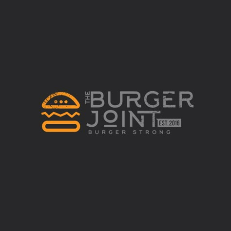 Burger Shop Names Ideas, Burger Restaurant Logo, Burger Logo Design, Burger Branding, Place Logo, Burger Place, Burger Logo, Dark Neutrals, Pizza Logo