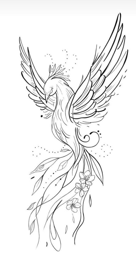 Line Work Phoenix Tattoo, Tattoo Pheonix Women, Phoenix Hip Tattoos Women, Fineline Phoenix Tattoo, Pheonix Tattoo For Women On Thigh, Phoenix Tattoo Wrist, Small Starter Tattoos, Pheonix Tattoo Stencils, Fire Bird Tattoo