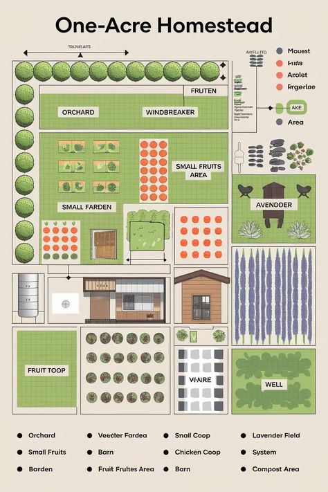 13 Homestead Garden Layout Small Farm Ideas - Civil Stuff Polyhouse Farming Design, Mini Farm Layout Home Plans, Planning A Homestead, School Farm Design, Homesteading Small Space, Small Scale Farming, Farm Setup Ideas, Homestead Business Ideas, Small Holding Farm Ideas Uk