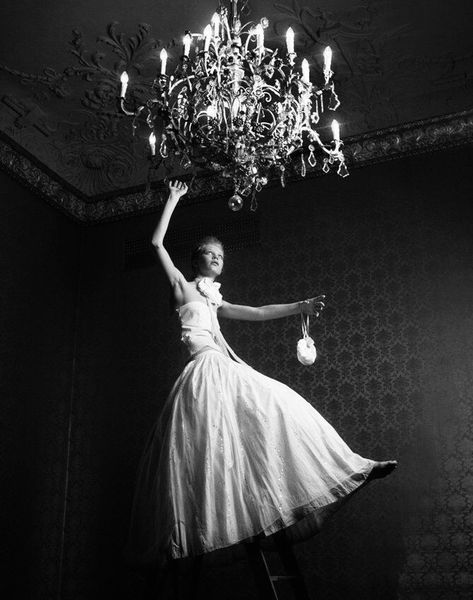 Chandelier Photoshoot, Glam Chandelier, Let There Be Light, Fashion Fantasy, Beauty Magic, High Fashion Photography, Crystal Chandeliers, Blue Garden, Conceptual Photography