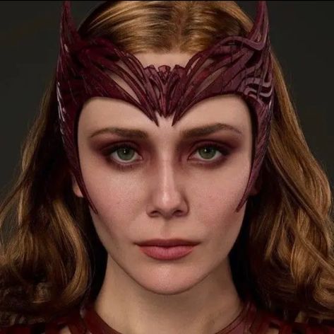 Wanda Maximoff Makeup, Witch Party Costume, Scarlet Witch Halloween, Red Head Halloween Costumes, Marvel Halloween Costumes, Scarlet Witch Costume, Scarlet Witch Cosplay, Witch Hair, Witch Makeup