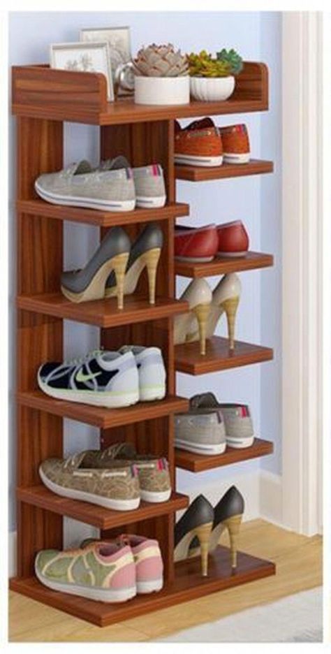 Black Sofa Decor, Bathroom Decor Modern Luxury, Wooden Shoe Rack, 90s Decor, Diy Shoe Storage, Wood Shoe Rack, Diy Shoe Rack, Wooden Shoe Racks, Diy Shoe