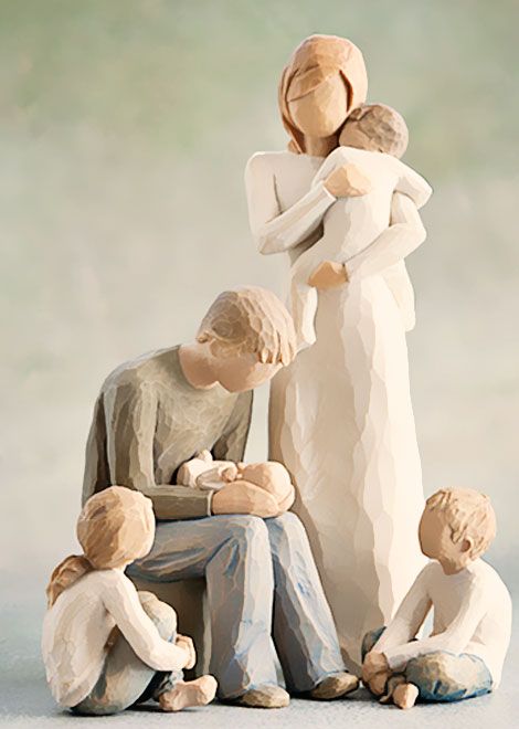 The Amazing Willow Tree Family Grouping Willow Tree Family, Willow Tree Figures, Willow Tree Angels, Willow Tree Figurines, Tree Of Life Tattoo, Sakura Tree, Angel Tree, Trendy Tree, Tree Sculpture