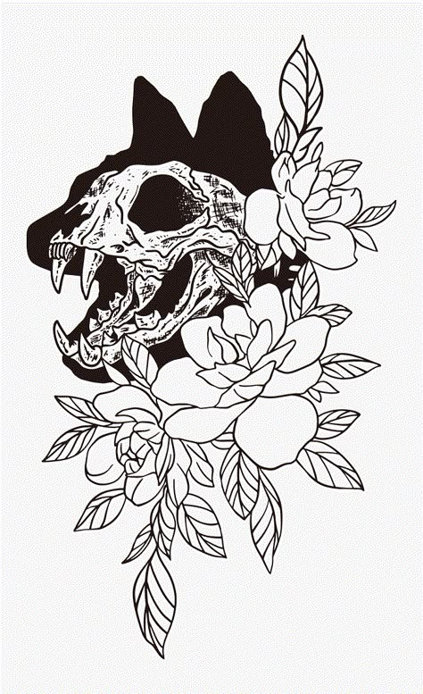 Cat And Flowers Drawing, Eldritch Tattoo, Cat Skull Tattoo, Own Clothing Brand, Cat And Flowers, Skeleton Cat, Cat Skeleton, Animal Skeletons, Skeleton Tattoos