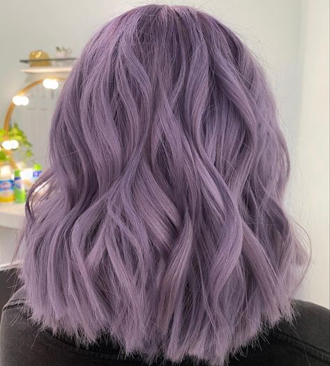 Ashy Lilac Hair, Light Purple Short Hair, Smokey Lilac Hair, Short Hair Designs, Lilac Hair, Lavender Hair, Hair 2024, Hair Colours, Hair Color And Cut