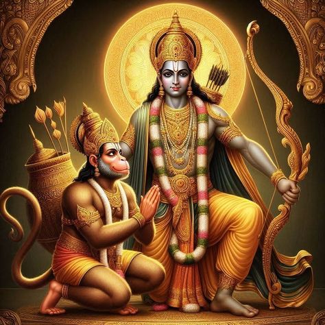 Ram Ji And Hanuman Ji, Shree Ram And Hanuman, Shree Ram Images, Jai Sri Ram, Bal Hanuman, Ram Hanuman, Sri Ram, Ram Image, Ram Ji