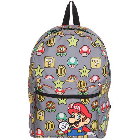 Backpacks | Pimp Your Pack | School Stuff ($30) ❤ liked on Polyvore Mario Bros Mushroom, Nintendo Jewelry, Pretty Backpacks, School Purse, Cool Keychains, Cute Mini Backpacks, Black Jesus, Anime Merch, Mario Bros.