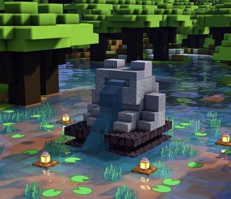 Min3craft House Ideas, Minecraft Arch Way Designs, Howls Moving Castle Minecraft House, Jungle Nether Portal Design, Base Inspo Minecraft, Minecraft Mineshaft Build, Star Pond Minecraft, Minecraft Enchantment Table Design, Fairy Wall Minecraft