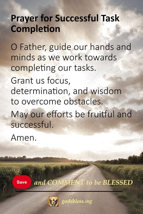 Prayer for Successful Task Completion Prayers For Productivity, Prayer For Guidance In Decision Making, Prayer Against Procrastination, Prioritizing God, Midnight Warfare Prayers, Prayer For My Family, Work For The Lord, Proverbs 16 3, Staying Focused