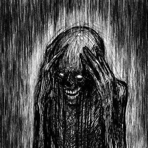 . . . . God is the one who lives in the dark. . . . . . . . #horror #creepy #darkart #darkartist #horrorart #demon #satanic Sif Dark Souls, Choose Her, Dark Horror, Scary Drawings, Nightmares Art, Creepy Drawings, Clever Tattoos, Arte Grunge, Why Her